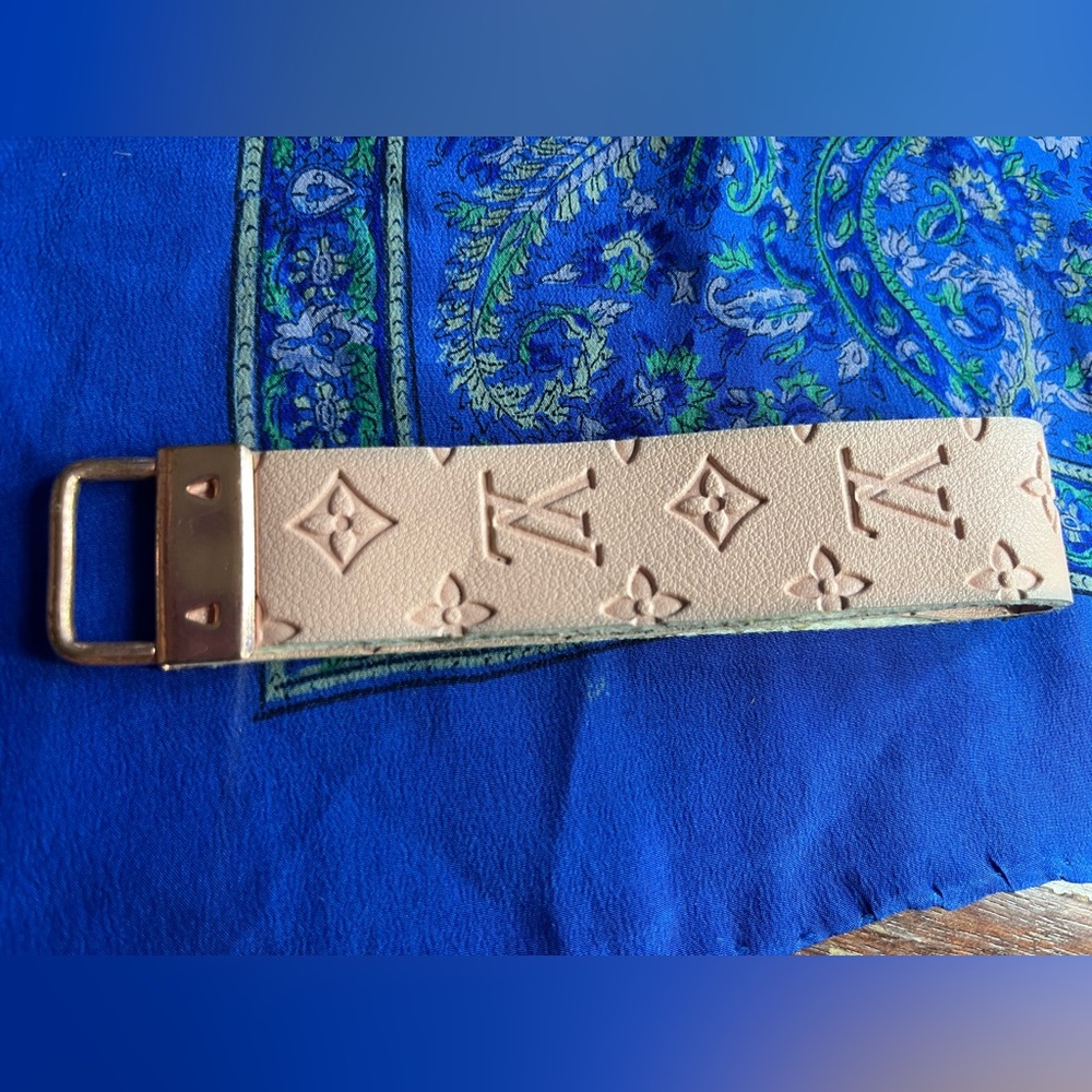 Louis Vuitton pink and rose Gold Key Holder